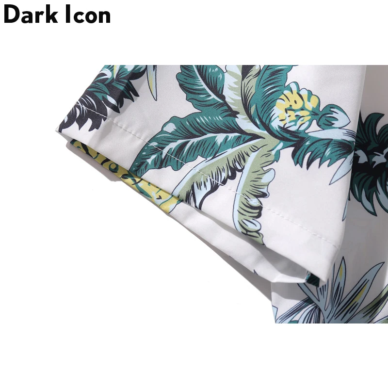 Винтажные Гавайские рубашки Dark Icon 2020 летние пляжные с принтом ананаса мужские