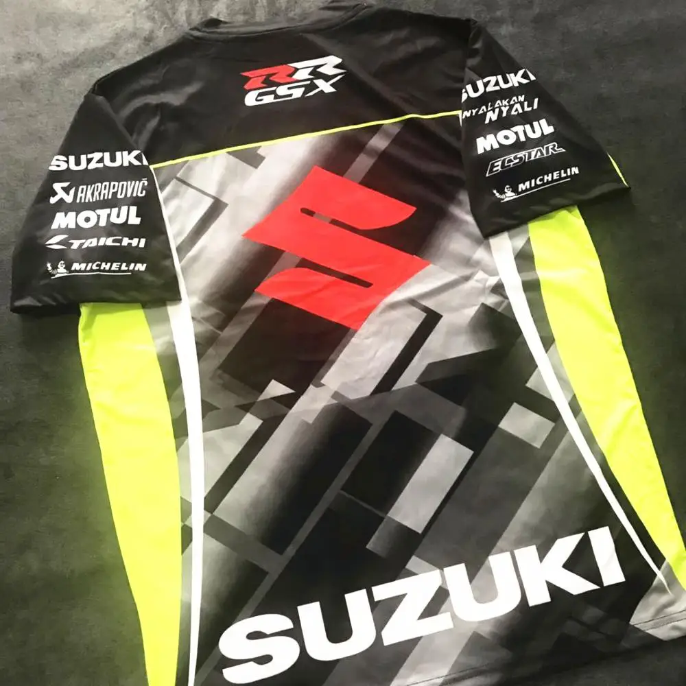 Moto rcycle Racing moto rbike cross camiseta для suzuki футболка верховой езды Мужская дышащая с