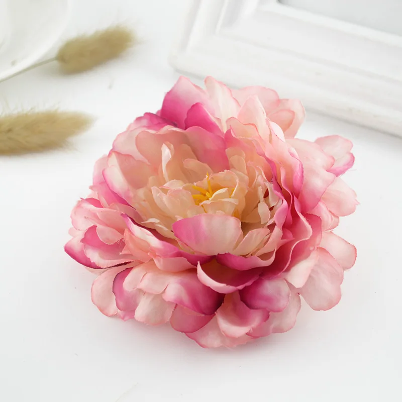 

2pcs 11cm Super Silk peony wedding bridal accessories clearance Christmas home decorations bride brooch cheap Artificial flowers