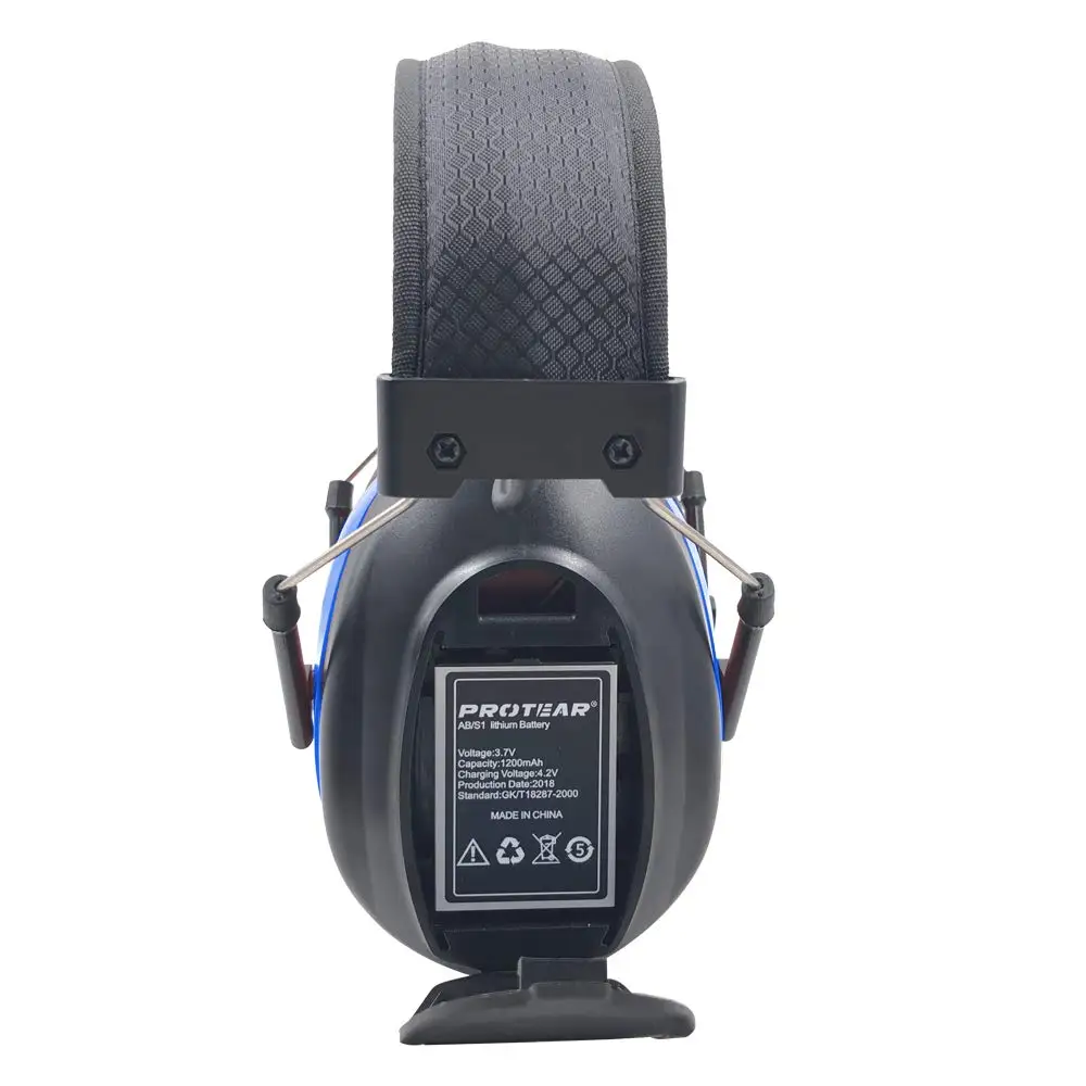 800 мАч заряжаемый литиевый аккумулятор Bluetooth FM/AM радио Электронные Наушники Встроенный микрофон Защита слуха