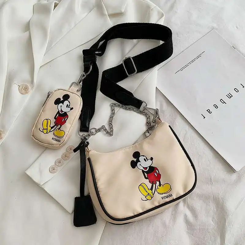 

Disney Mickey Minnie Cartoon Shoulder Bag High Quality Messenger Bag Mobile Phone Bag Chest Bag Cheap Women's Bags Letter Bag