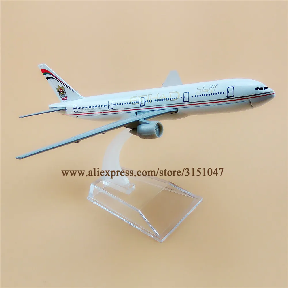 Воздушный B777 самолет модель Boeing 777 авиакомпании 16 см с металлическими заклепками