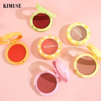 kimuse nude blusher cream blush palette mineral pigment makeup palette waterproof rouge powder cake pressed face cosmetic