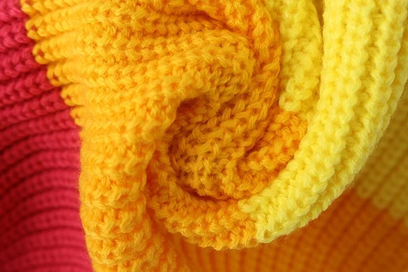 

Harajuku Rainbow Cardigan V Neck Single Breasted Knitted Sweater Coat Rainbow Stripes Letter Sweaters Oversized Streetwear Jumpe