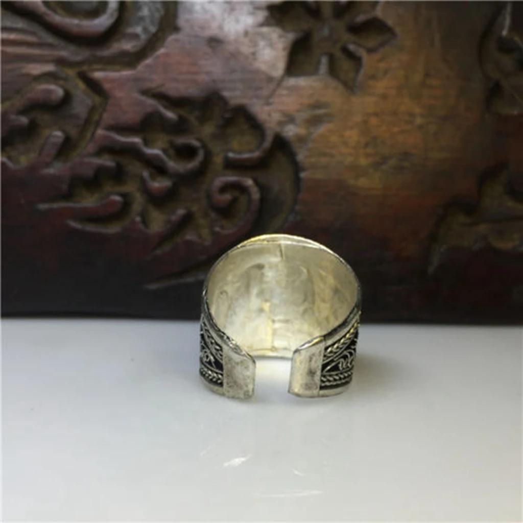 Регулируемое длинное кольцо из сплава|amulet ring|ring ringtibetan silver rings |