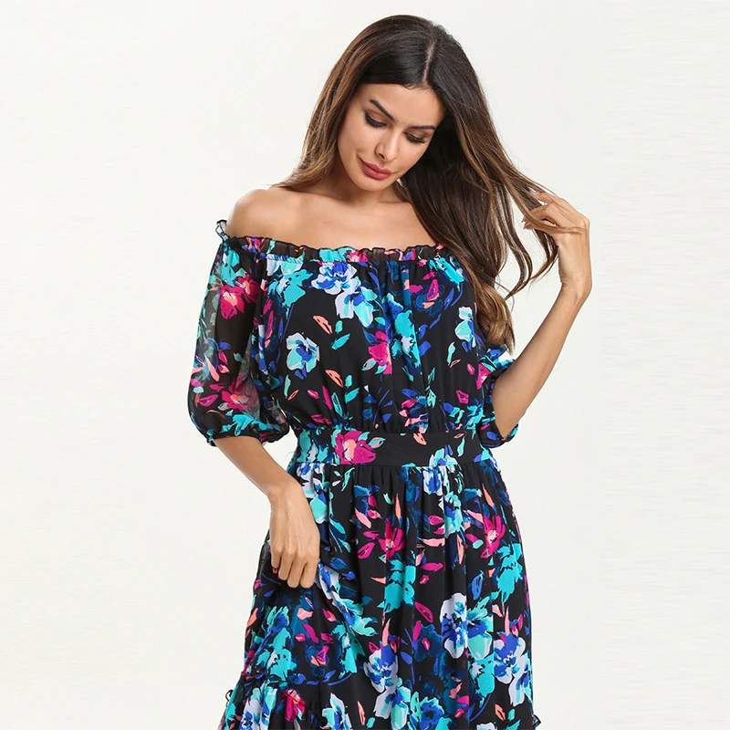 Последнее мусульманское шифоновое платье Арабский Дубай Кафтан сзади на талии