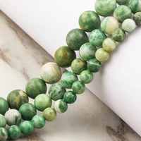 6810mm green stone agate round loose spacer beads for jewelry making diy bracelet pendant earrings necklace accessories