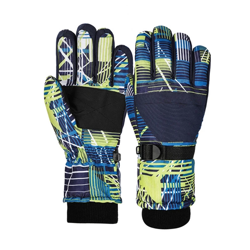 

Kids Children Winter Warm Mountain Snowboard Ski Gloves Windproof Waterproof Outdoor Sports Full Finger Mittens R58B