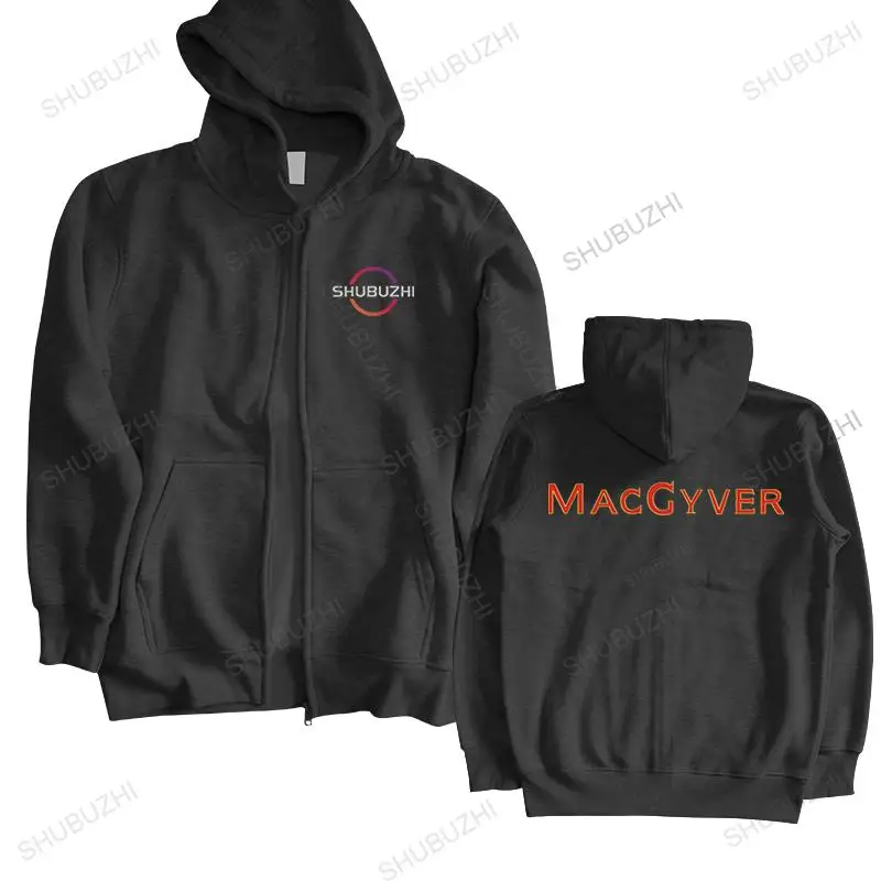 

MacGyver Classic Tv Show homme zipper hoodies Cool Casual pride women hoodie New Fashion hoody Loose Size shubuzhi funny coat