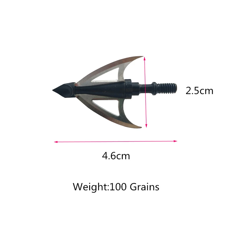 Стрелы из лука с зернистой поверхностью 100 наконечники стрелы 3 лезвиями стрел