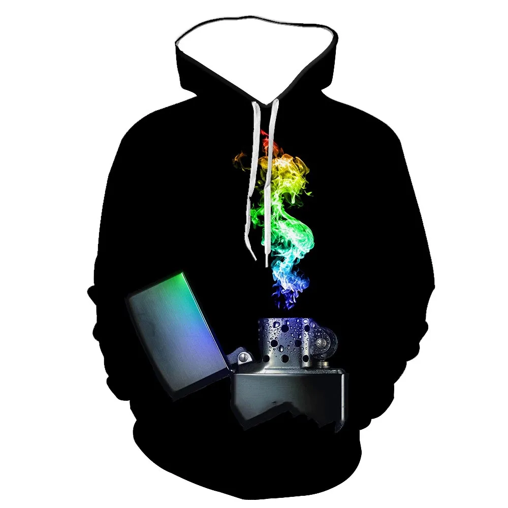 

Толстовка в стиле оверсайз для мужчин и женщин, креативный Повседневный Свободный пуловер в стиле Харадзюку, удобное нижнее белье с капюшон...