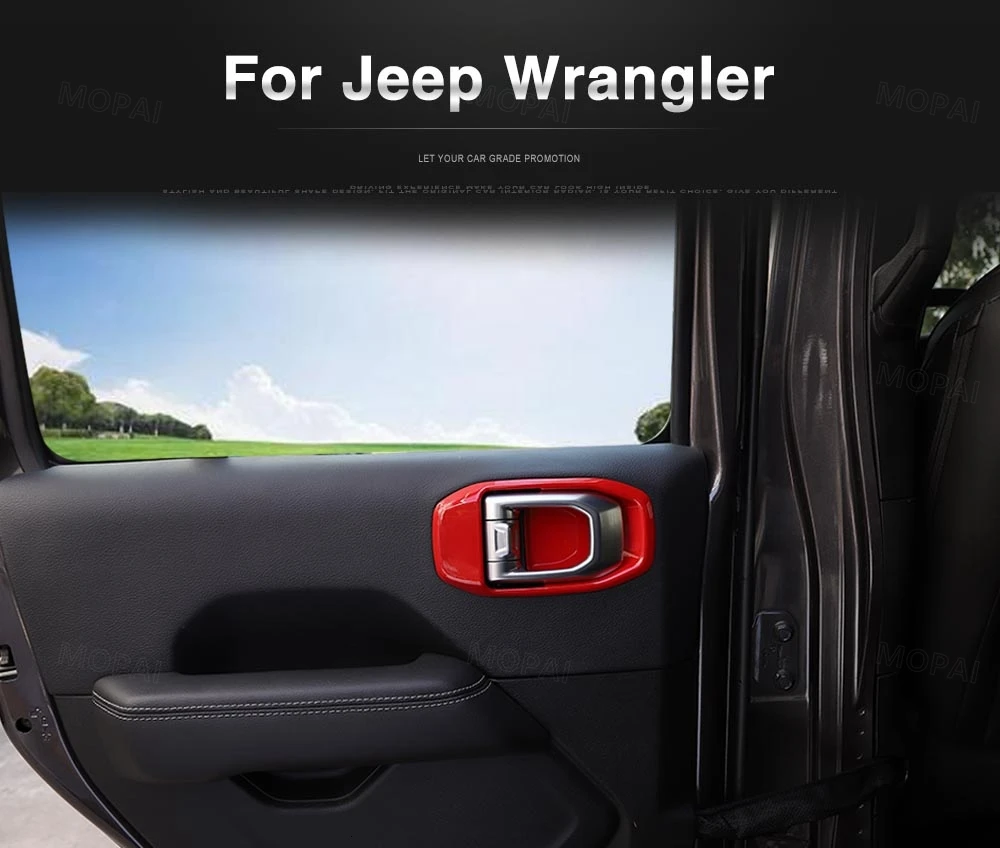MOPAI интерьерные молдинги для Jeep Wrangler JL, автомобильные дверные ручки, декоративные крышки, наклейки для Jeep Wrangler, аксессуары