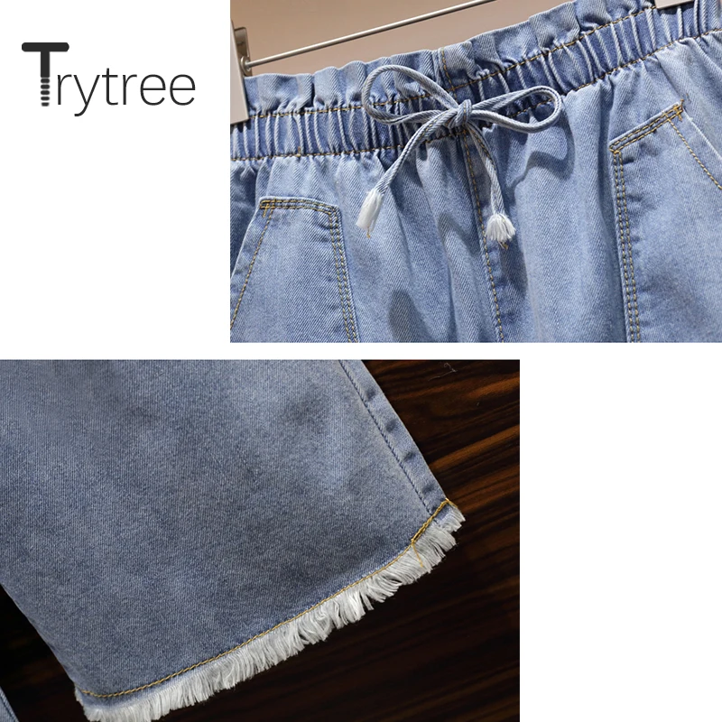 Trytree 2020 летний женский комплект из двух предметов повседневный топ с круглым