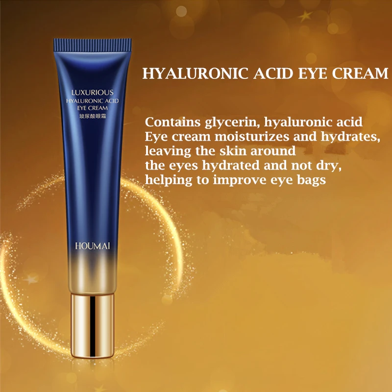 

Hyaluronic Acid Six Peptide Eye Cream 20g Anti Wrinkle Eye Cream Moisturizing Skin Eye Bags Remover Dark Circles Against Firming