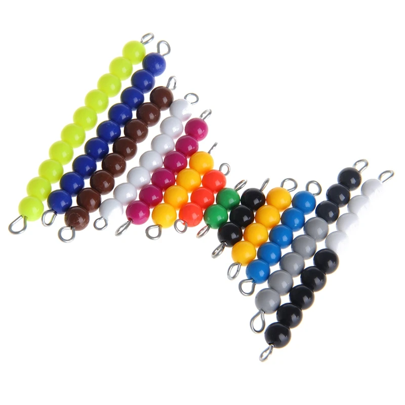 Монтессори Math Materials Bead игра для раннего дошкольного обучения семейная версия |