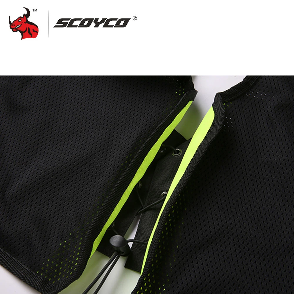 Светоотражающий Жилет SCOYCO для мотоцикла зеленый M XXL|xxl|xxl m |