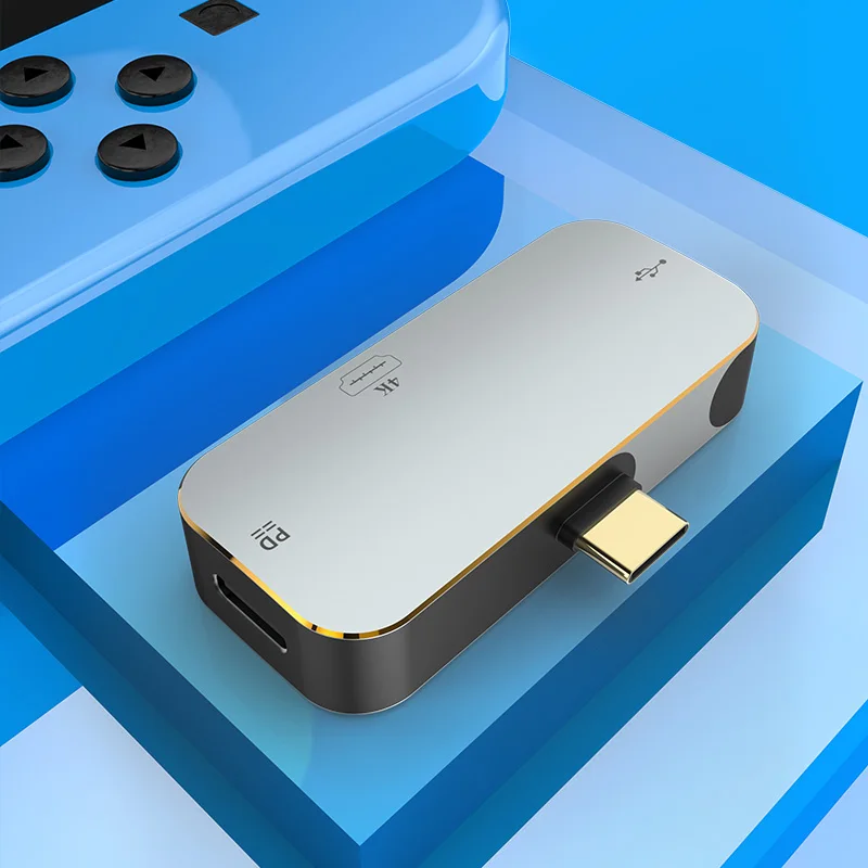 AL-NS2072 3-in-1 HDMI-compatible Adapter Type-C 4K/30HZ Video Converter Hub Splitter For NS Laptop Smartphone | Электроника
