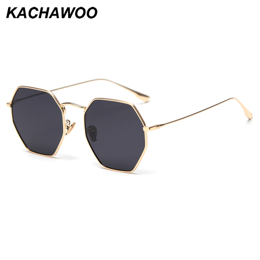 Мужские и женские очки для вождения Kachawoo золотистые солнцезащитные с