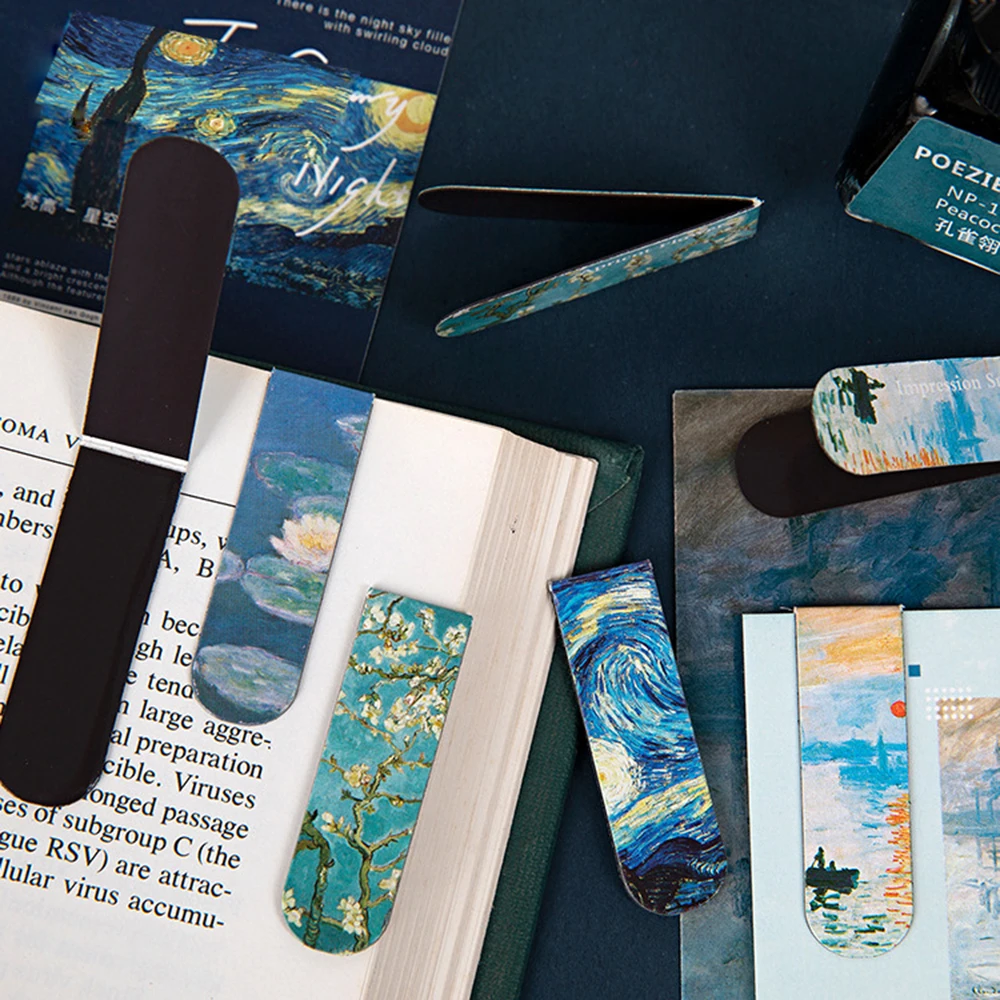 1 шт. креативные магнитные закладки Ван Гога литература художественные серии