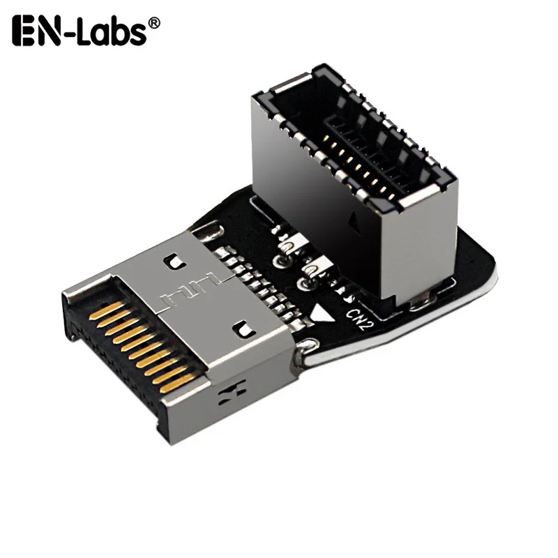 USB 3 1 Тип E материнская плата 20pin Header под углом 90 градусов адаптер Мужской к