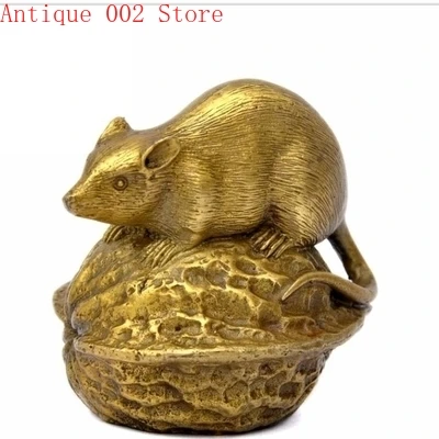 Бронзовая медная мышь для защиты от стихийных бедствий и работы с 12