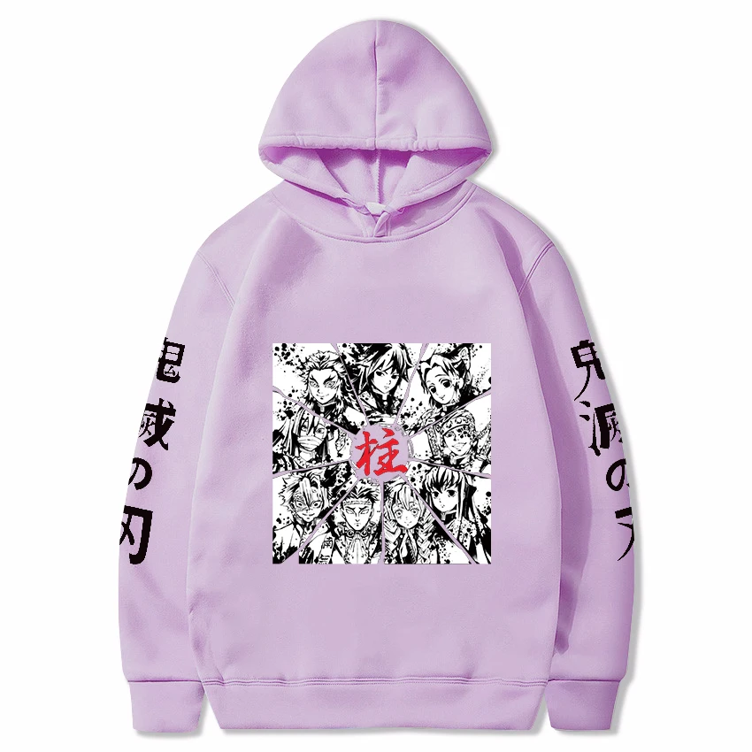 

Толстовка с капюшоном, рассекающая демонов, хлопковая рубашка с длинными рукавами, спортивная одежда для мальчиков и девочек на весну и осе...