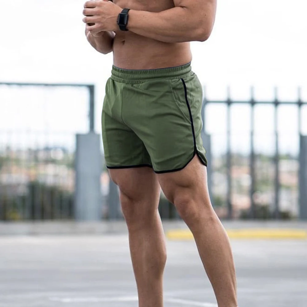 

Men Fitness Shorts Quick Drying Gym Beach Shorts Summer Lounging Sport Workout Running Short Pants with Pockets