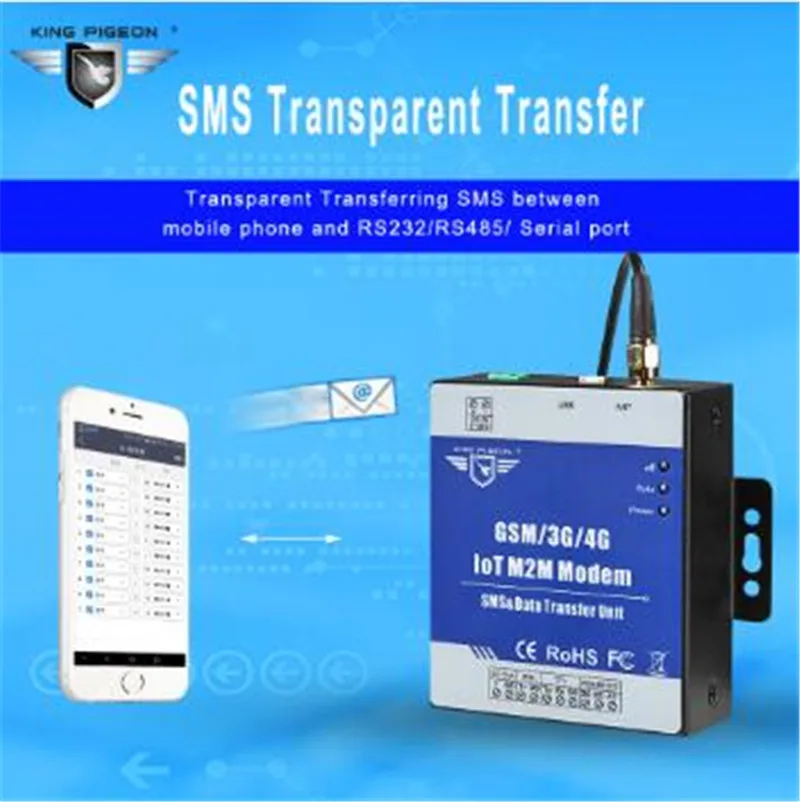 iot m2m modem gsm 3g 4g dtu supports programmable handshake message transparent transferring sms with ttl rs485 port d223 free global shipping