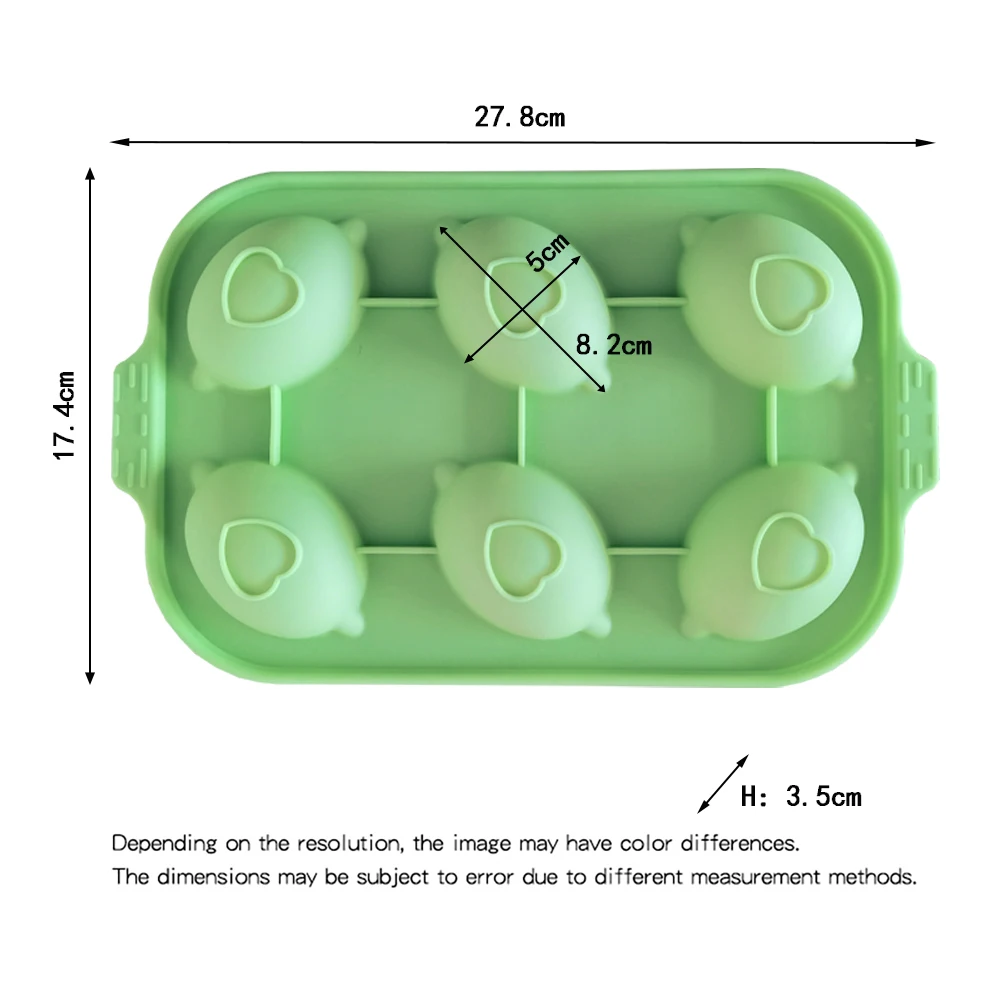 Силиконовая форма для торта формочка сделай сам выпечки 6 ячеек в форме лимона