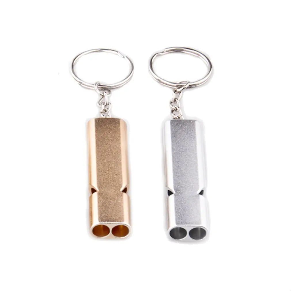 Сплав алюминиевый брелок SOS аварийный выживания громкий свисток Кемпинг