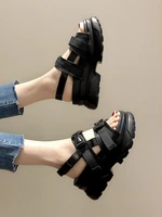 black platform sandals suit female beige clogs wedge 2022 summer muffins shoe sale of womens shoes increasing height med all ma