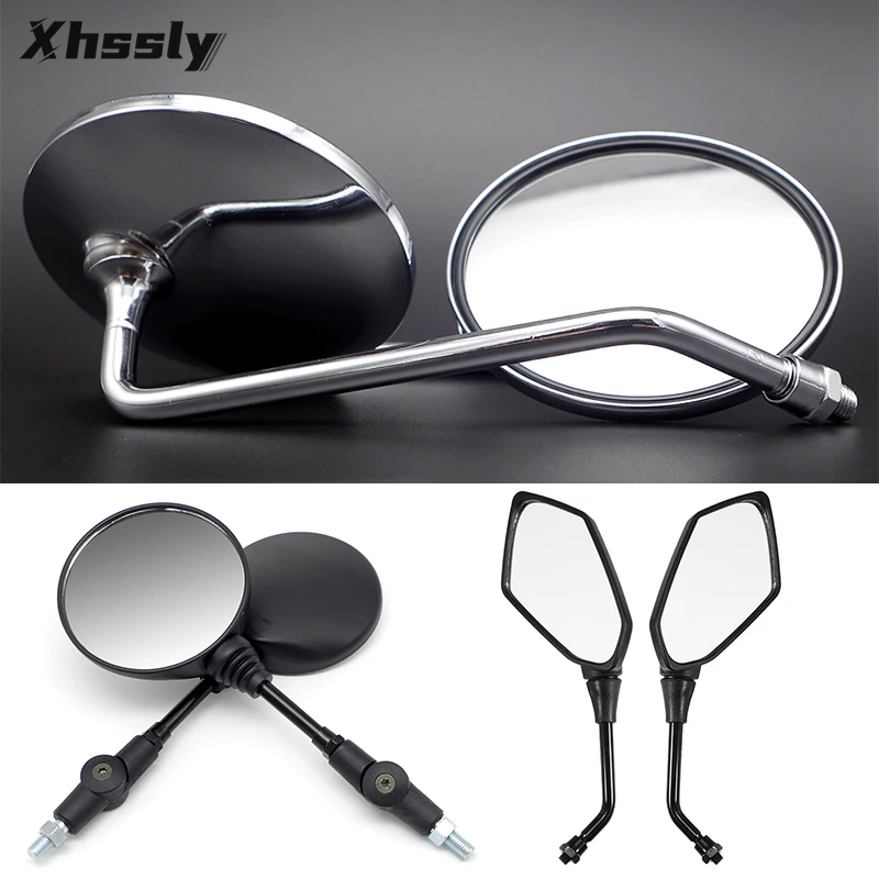 Motorcycle Mirror Scooter Rearview Mirrors Side Mirror For YAMAHA Fz1 R1 2003 Xj 600 Tracer 900 Gt Aerox 50Cc R15 V3 Yfz 450