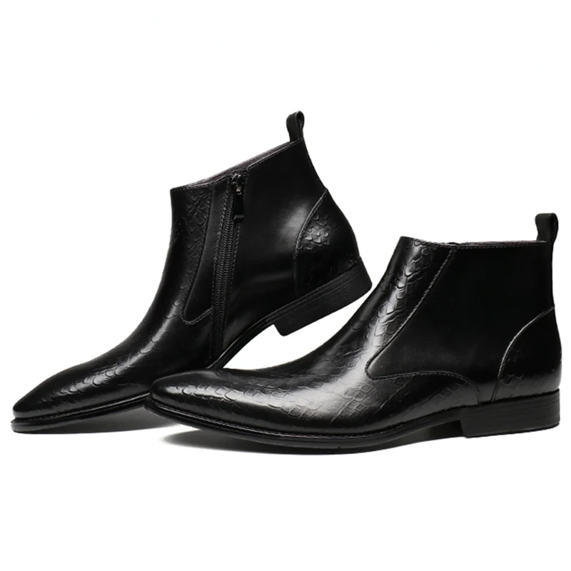 Итальянские дизайнерские мужские Ботильоны ручной работы из натуральной кожи