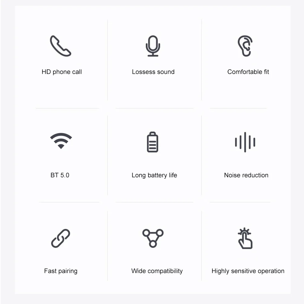 Беспроводные наушники L8 TWS Bluetooth 5 0 с сенсорным управлением шумоподавлением