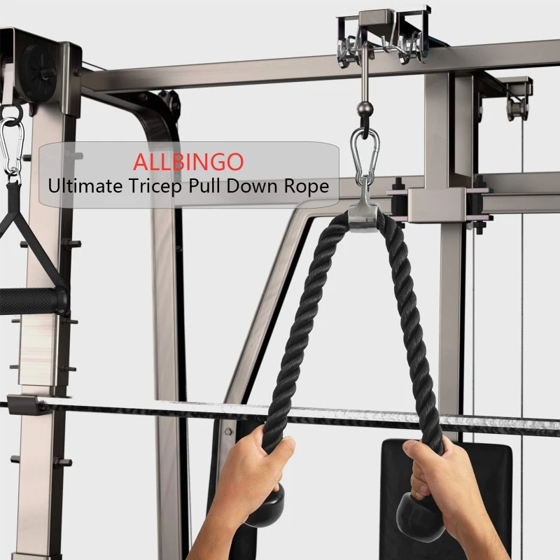 

Heavy Duty Triceps Training Pull Rope with TPR Rubberized Handle Hangin Pull