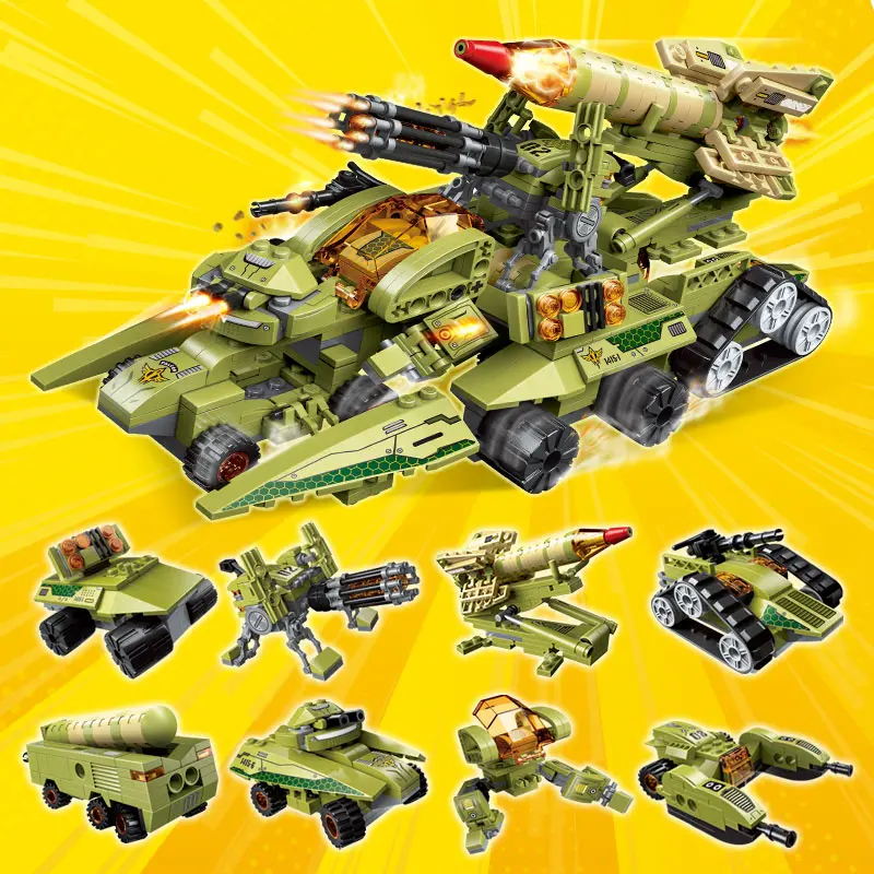 629 шт. армейские строительные блоки антирадары совместимые с ракетами детские