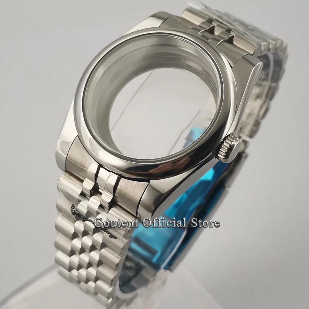 

Goutent 36mm 39mm Steel Watch Case Sapphire Fit NH34 NH35 NH36,MIYOTA 8215/821A,DG2813 3804,ETA 2836 2824 PT5000 Movement