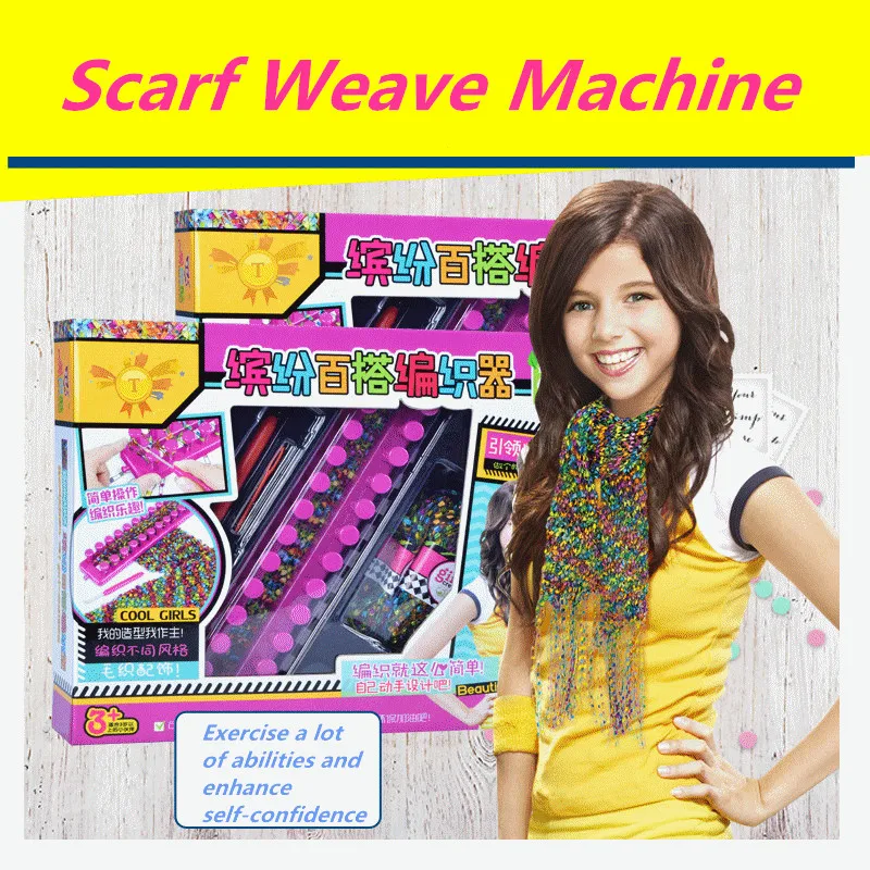 

Knit for Scraf Hat In A Funny Way Weaving Loom Knitting Machine Big Hand Children Educational Learning Toy 40 Needle Positions