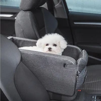 car armrest box pet carrier seat nonslip quilted pet car carrier seat for dog bags for small dogs outdoor travel
