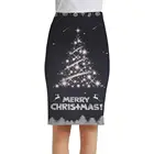 Женские Рождественские юбки KYKU, летние аниме-юбки с принтом новогодней елки