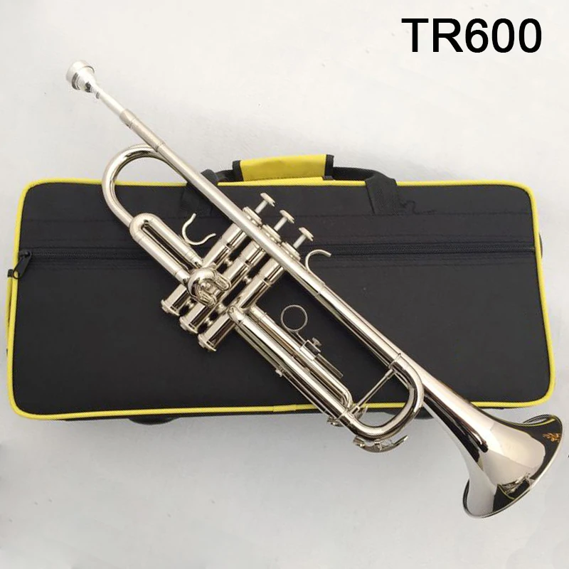 Труба Stradivarius TR-600 музыкальный инструмент плоская серебристая золотистая для
