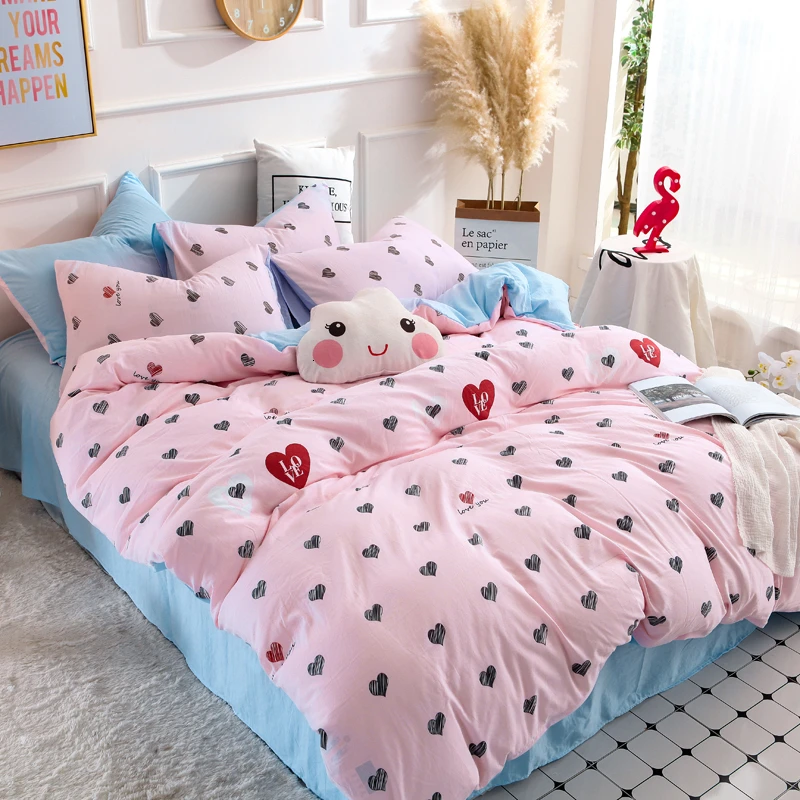 Текстиль для девочек детей подростков Модный комплект постельного белья