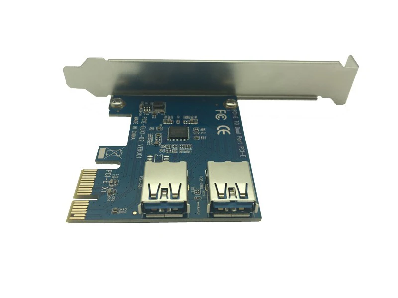 PCI-E 1 поворот 2 PCI express 1X Слоты Riser Card Mini ITX внешний 3 слот адаптер PCIe плата