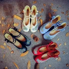 Сезон весна-лето; Size35-41; Женская обувь на плоской подошве; Винтажная обувь с цветочной вышивкой; Женская Повседневная тканевая танцевальная обувь в китайском стиле Старый Пекин