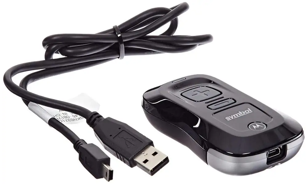 Зебра технологии CS3070-SR10007WW серии CS3000 Companion сканер, пакетный/bluetooth-сканер комплект, 1D лазер, 512 МБ, USB кабель