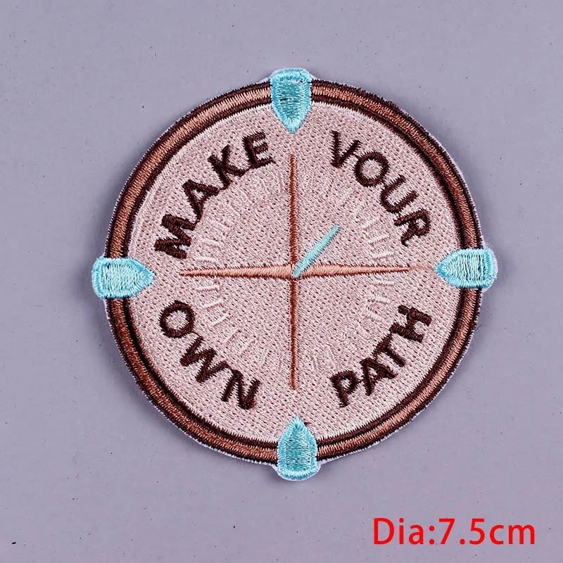 CZ-PE4218CT Pulaqi Готическая пентаграмма патч DIY ручной работы вышитые железные нашивки для аппликация на одежду рок-группы значки на одежду F - Цвет: CZ-PE4218CT