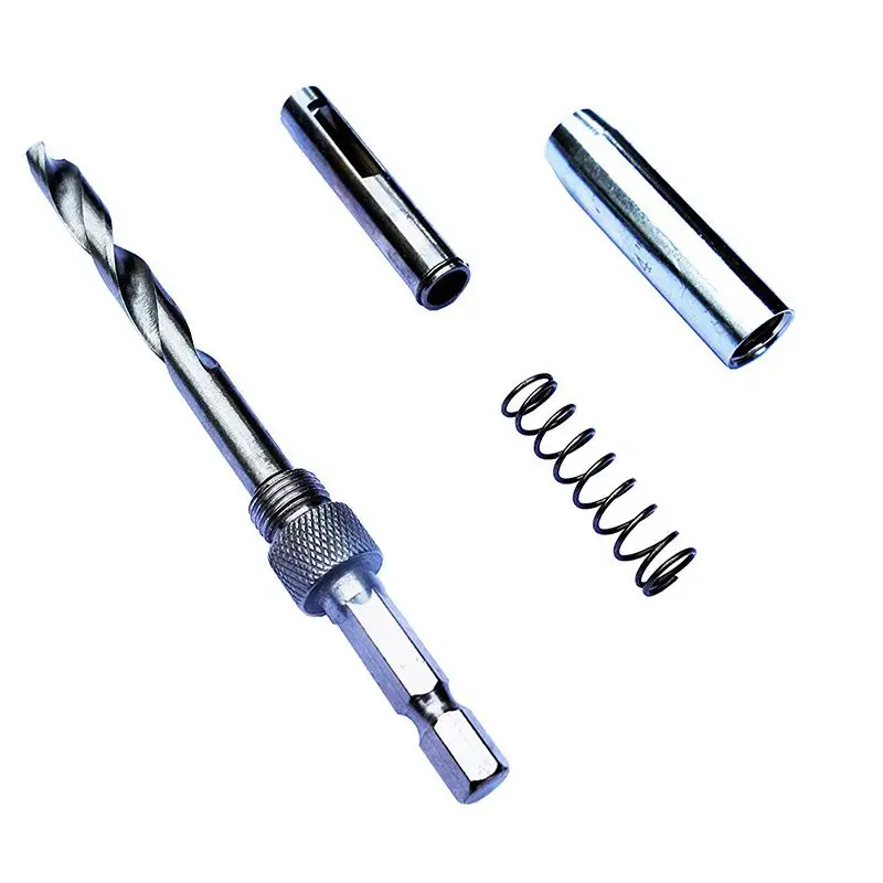 Центр сверла двери и окна шкафа Самоцентрирующиеся петли аппаратные набор 7 шт.