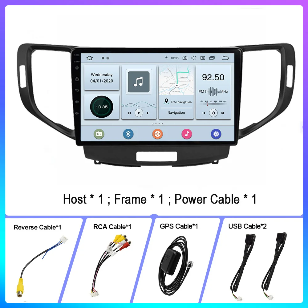 

OKNAVI Android 9.0 For Honda Accord 8 2008 2009 2010 2011 2012 2 Din No DVD Car Radio Multimedia Video Player Navigation GPS 4G