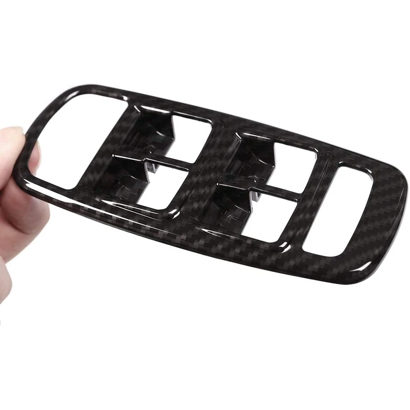 Углеволоконная Автомобильная дверная оконная подъемная кнопочная панель крышка