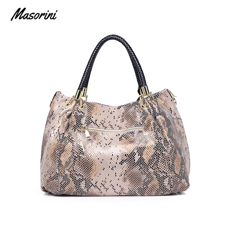 2020 Fashion Handbag Women Shoulder Bags Leather Female Tote Ladies Snake Print Sac Main | Багаж и сумки